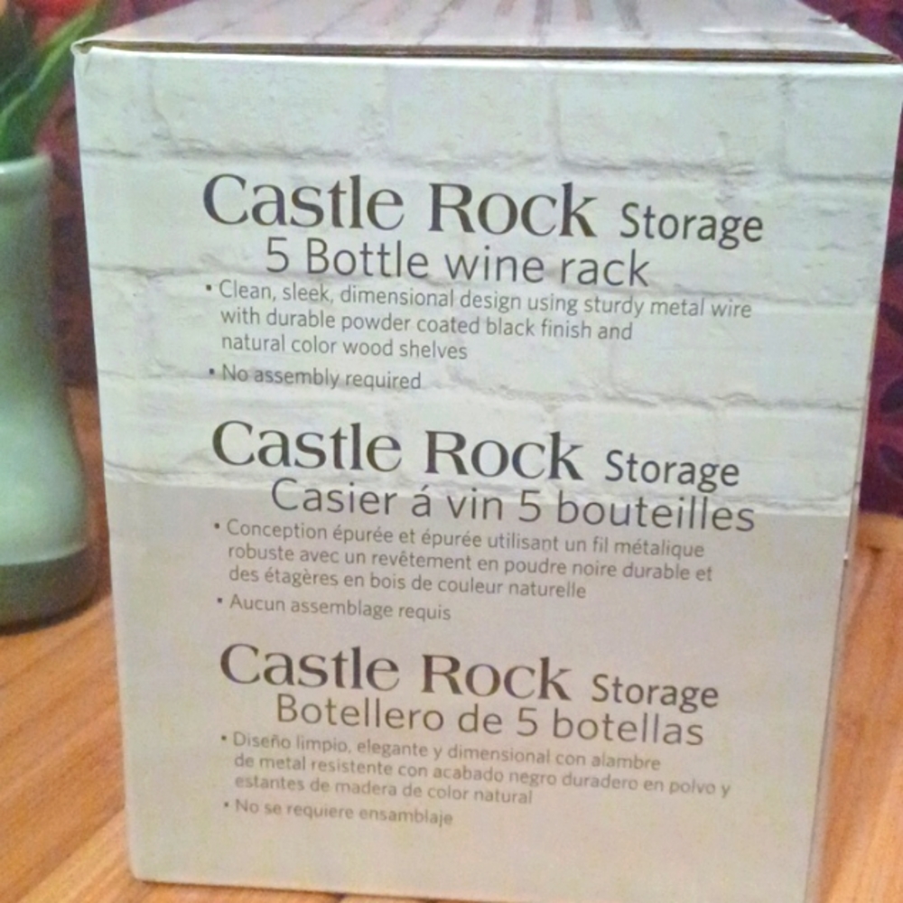 CreativeWare 5 Bottle Wine Rack - Picture 6 of 7